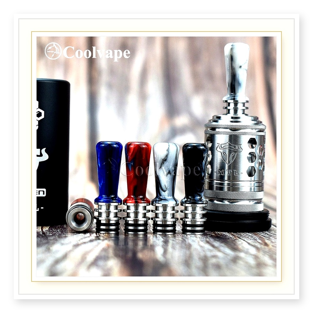 Tauren MTL RTA 510 드립 팁 - 전자담배 - Drip Tip Resin 리뷰 및 가격