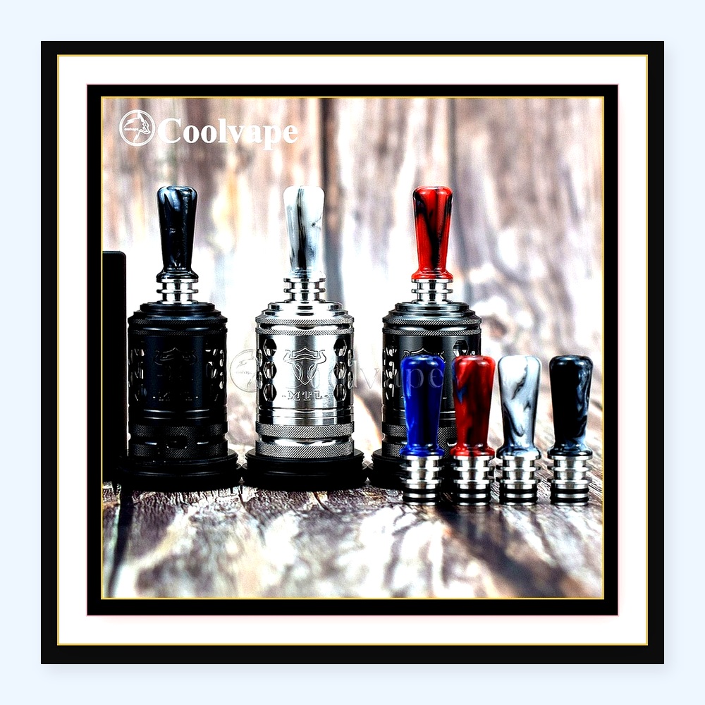 Tauren MTL RTA 510 드립 팁 - 전자담배 - Drip Tip Resin 리뷰 및 가격