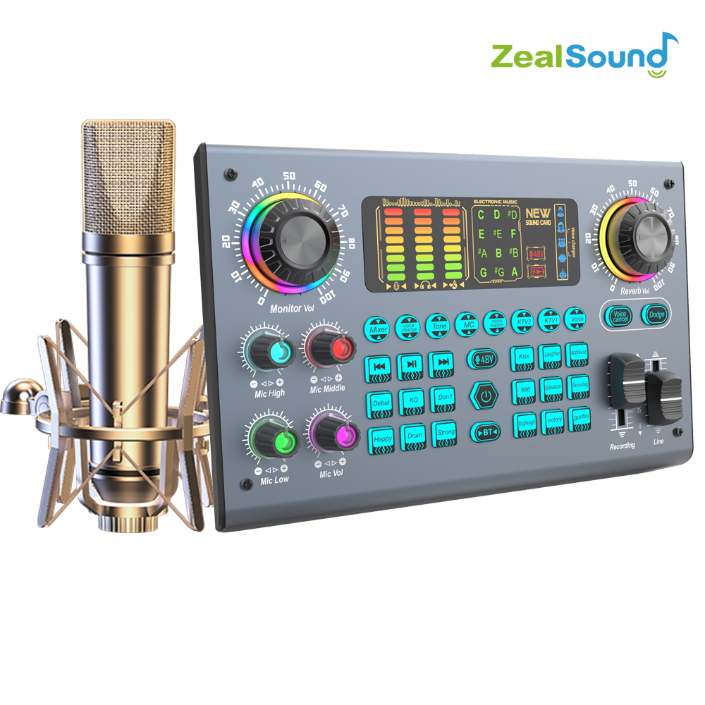 Zealsound 전문 팟캐스트 라이브 사운드 카드 장 - Shure Mic Sm58 리뷰 및 가격