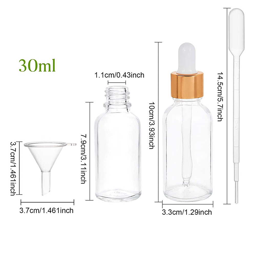 유리 피펫이 있는 빈 투명 스포이드 병 30ml, 에센 - Juice Bottle Dropper 리뷰 및 가격